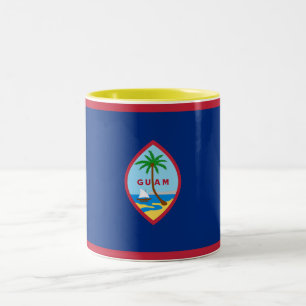 Caneca De Café Em Dois Tons Sinalizador Guam