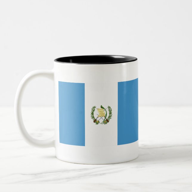 Caneca De Café Em Dois Tons Sinalizador Guatemala (Esquerda)