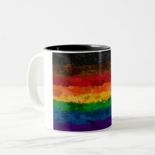 Caneca De Café Em Dois Tons Sinalizador Inclusivo do Separador de Tinta do Arc