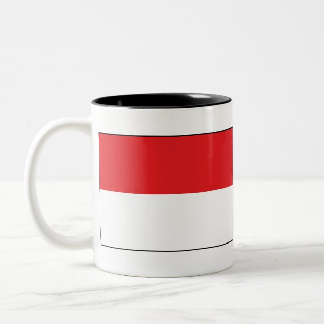 Caneca De Café Em Dois Tons Sinalizador Indonésia (Esquerda)