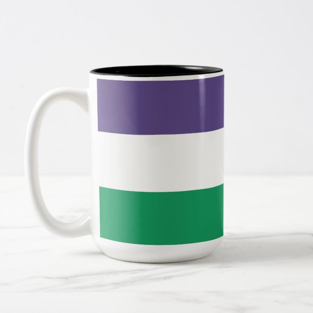 Caneca De Café Em Dois Tons Sinalizador Suffragette (Esquerda)
