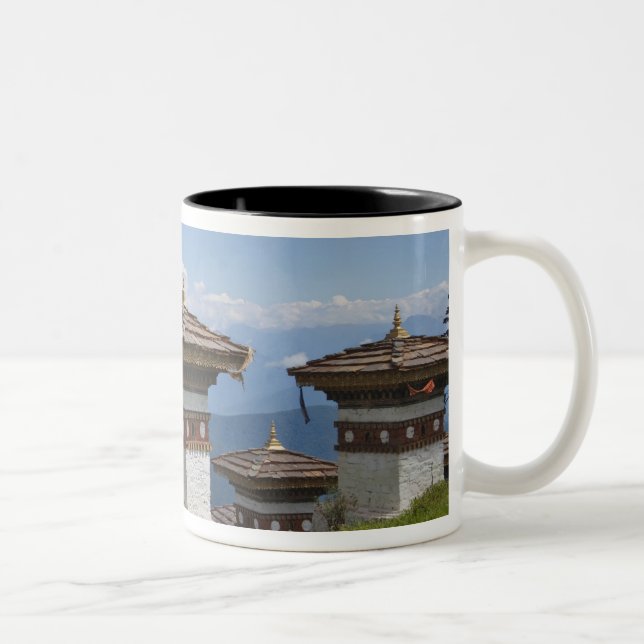 Caneca De Café Em Dois Tons Sindokha Dzong, Dochu La Pass 2 (Direita)