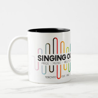 Caneca De Café Em Dois Tons Singing Out Mug