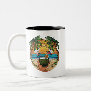 Caneca De Café Em Dois Tons Sip on the Sun: Abrace as Víblias de Verão sem fim