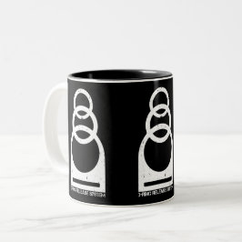 Caneca De Café Em Dois Tons Sistema de liberação de 3 anéis em relevo