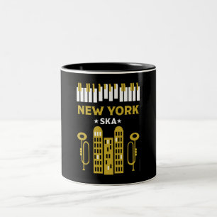 Caneca De Café Em Dois Tons Ska Jazz