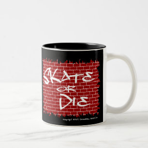 Caneca De Café Em Dois Tons Skate Ou Café Morto