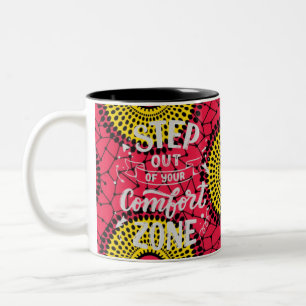 Caneca De Café Em Dois Tons SKAYMARTS   Cinza Impressões Caligráficas Mug