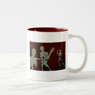 Caneca De Café Em Dois Tons Skeletons and Skulls Mug