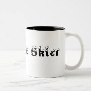 Caneca De Café Em Dois Tons Skier Mug Incrível