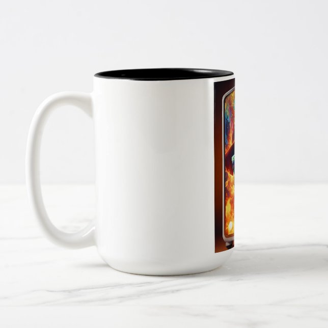 Caneca De Café Em Dois Tons Skull & Bones Rock Royalty (Esquerda)