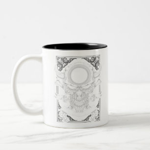 Caneca De Café Em Dois Tons Skull, cabeça de morte