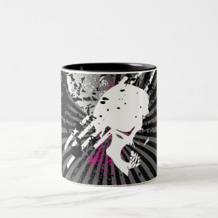 Caneca De Café Em Dois Tons Skullz.