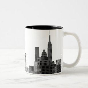 Caneca De Café Em Dois Tons Skyline da Nova Iorque