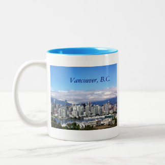Caneca De Café Em Dois Tons Skyline de Vancôver