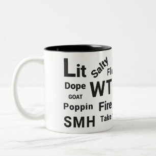 Caneca De Café Em Dois Tons Slang Sayings and Teen Talk de 2019 Coffee Mug