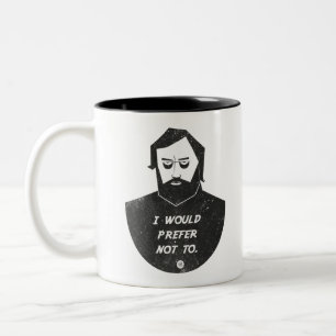 Caneca De Café Em Dois Tons Slavoj Zizek - Eu preferiria não