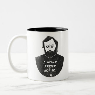 Caneca De Café Em Dois Tons Slavoj Zizek - Eu preferiria não