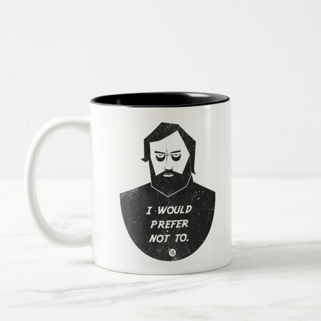 Caneca De Café Em Dois Tons Slavoj Zizek - Eu preferiria não (Esquerda)