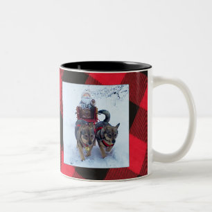 Caneca De Café Em Dois Tons Sledding Dog sueco