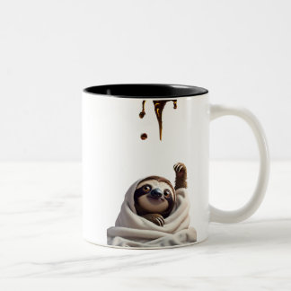 Caneca De Café Em Dois Tons Sleepy Sloth Mug