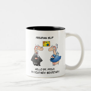 Caneca De Café Em Dois Tons SLIP FREUDIANO daqui até abril McCallum