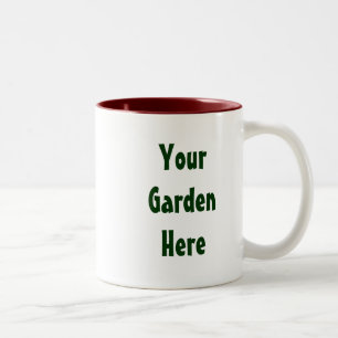 Caneca De Café Em Dois Tons Slogan do Jardim do Tomato Homegrown