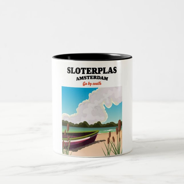 Caneca De Café Em Dois Tons Sloterplas Amsterdã (Centro)