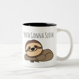Caneca De Café Em Dois Tons Sloth Gonna Sloth Mug
