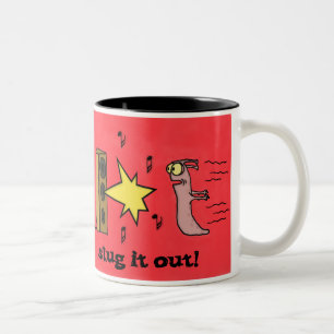 Caneca De Café Em Dois Tons Slug o agridem para fora