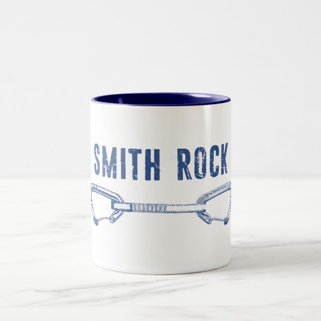 Caneca De Café Em Dois Tons Smith Rock Escalando rapidamente (Centro)