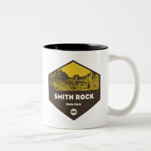 Caneca De Café Em Dois Tons Smith Rock State Park Oregon