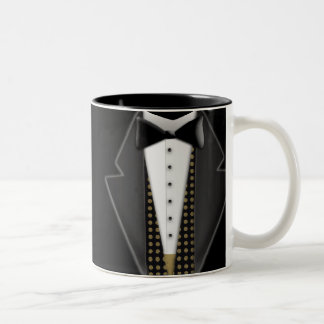 Caneca De Café Em Dois Tons Smoking totalmente formal