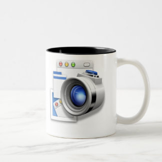 Caneca De Café Em Dois Tons Snapz pro X - câmera em sua caneca feia grande