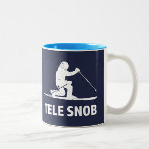 Caneca De Café Em Dois Tons Snobe do esqui de Telemark
