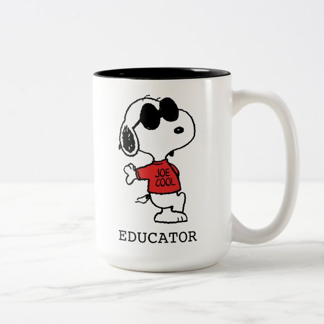 Caneca De Café Em Dois Tons Snoopy "Joe Cool" Teacher (Direita)