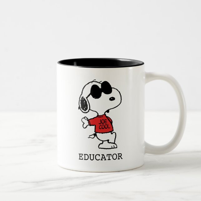 Caneca De Café Em Dois Tons Snoopy "Joe Cool" Teacher (Direita)
