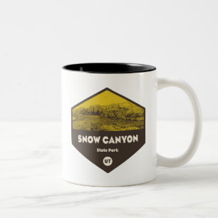 Caneca De Café Em Dois Tons Snow Canyon State Park Utah