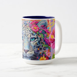 Caneca De Café Em Dois Tons Snow Lepard Coffee Mug