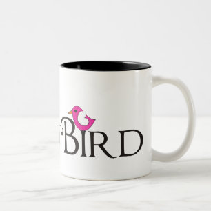 Caneca De Café Em Dois Tons Snowbird cor-de-rosa