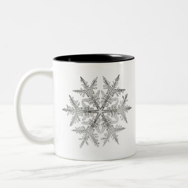 CANECA DE CAFÉ EM DOIS TONS SNOWFLAKE SNOW CRYSTAL (Esquerda)