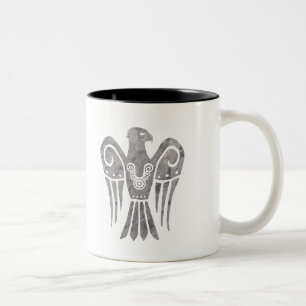 Caneca De Café Em Dois Tons Snowhawk manchado guerra com os runes