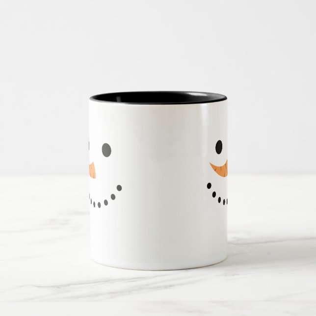 Caneca De Café Em Dois Tons Snowman Mug (Centro)