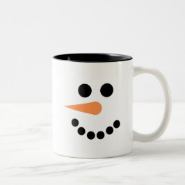 Caneca De Café Em Dois Tons Snowman Mug Seu Feriado De Inverno