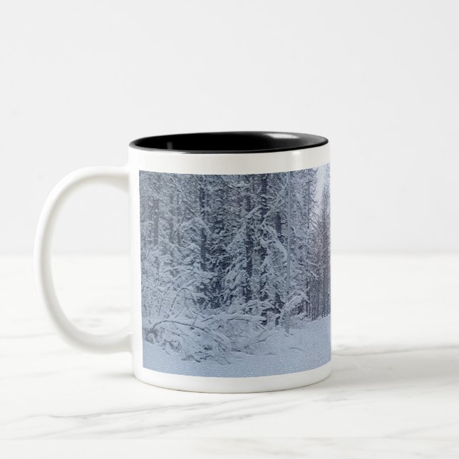 Caneca De Café Em Dois Tons Snowy Christmas Mug (Esquerda)