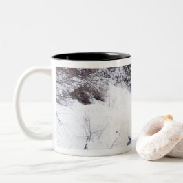 Caneca De Café Em Dois Tons Snowy Forest Mug