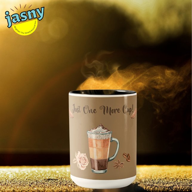 Caneca De Café Em Dois Tons Só Mais Uma Taça (Criador carregado)