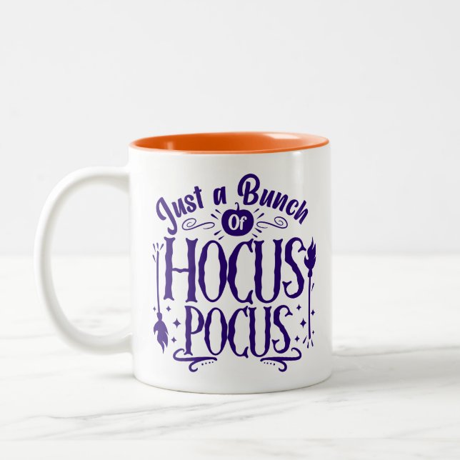 Caneca De Café Em Dois Tons Só um monte de Hocus Pocus Halloween Mug (Esquerda)