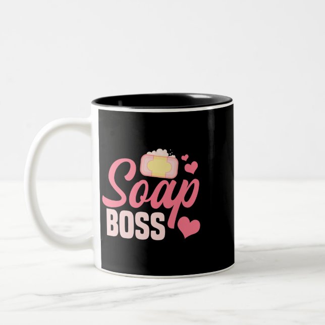 Caneca De Café Em Dois Tons Soapmaker Bath Soap Fazer Soapatologista Soaper Ho (Esquerda)