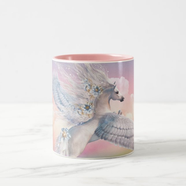 Caneca De Café Em Dois Tons Sobre o Rainbow Mug (Centro)